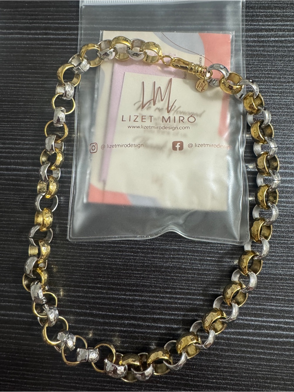 Two-Tone Gold & Silver Chain Necklace